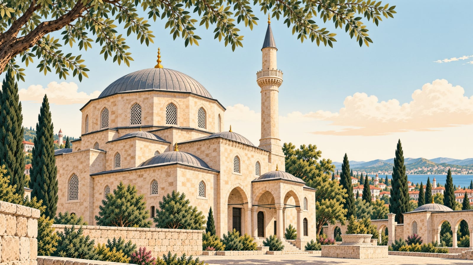 Karamanlı Mosque çizimi, Bolu