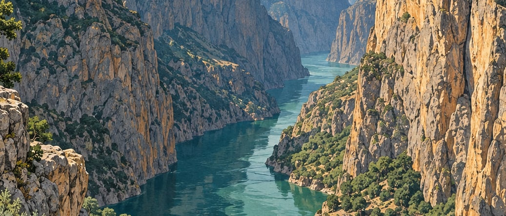 Dark Canyon çizimi, Erzincan