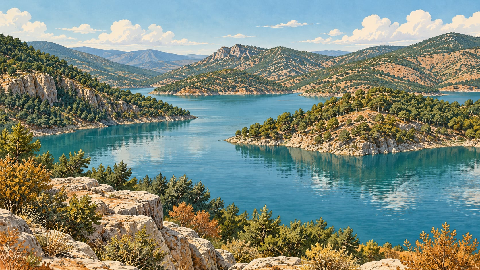 Karaören Pond çizimi, Çankırı