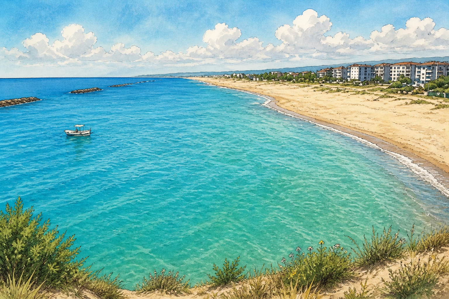Karasu Beach çizimi, Sakarya