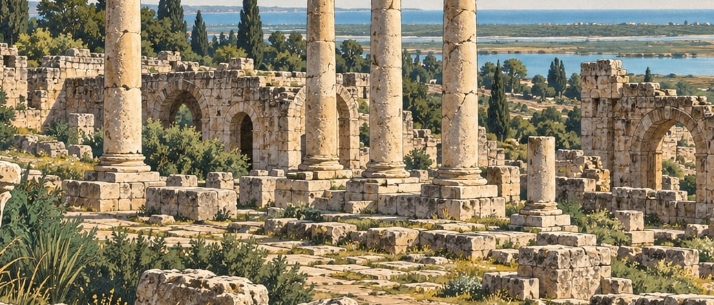 Karataş Magarsus Ancient City çizimi, Adana