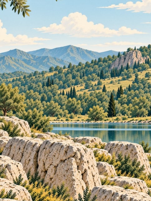 Ilustración: Parque Natural de Karataş, Adana