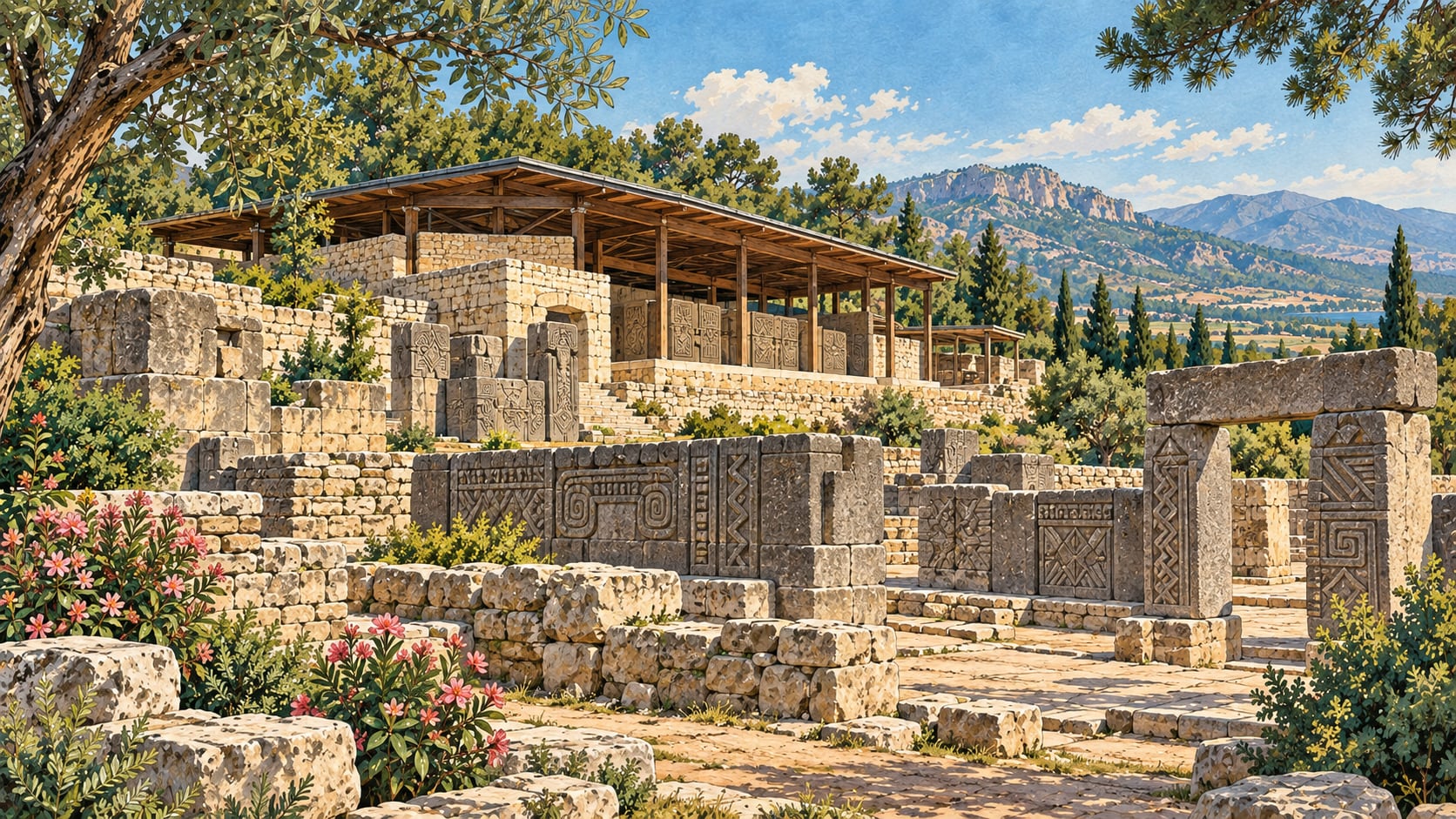 Karatepe Aslantaş Museum çizimi, Osmaniye