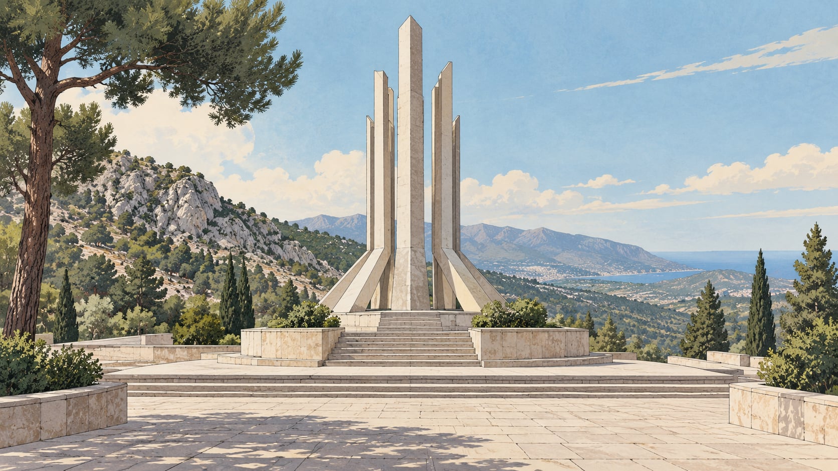 Karboğazı Kuvayi Milliye Monument çizimi, Mersin