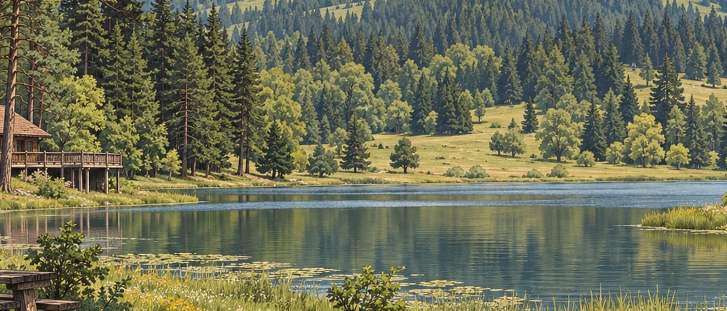 Kargalı Gölcük Nature Park çizimi, Bolu