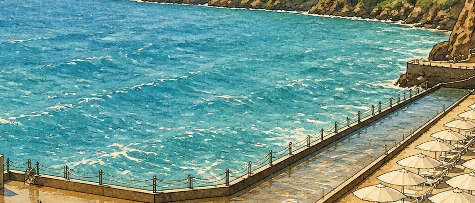 Karpuz Kaldıran Beach çizimi, Antalya