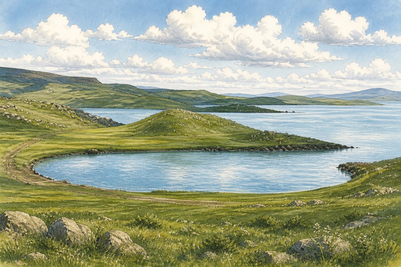 Kars-Çıldır Lake çizimi, Kars