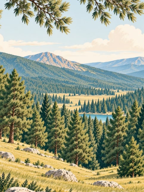 Ilustración: Área de Conservación de la Naturaleza del lago Kartal, Muğla