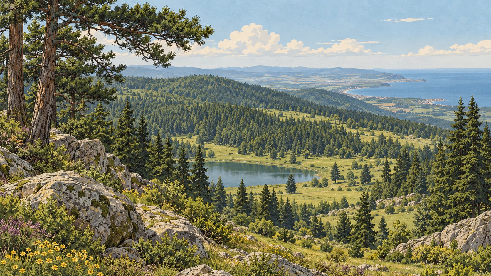 Kartaltepe Nature Park çizimi, Tekirdağ