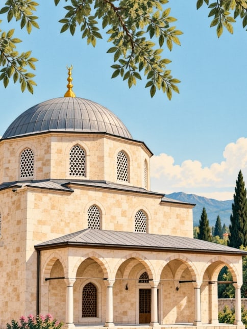 Ilustración: Mezquita de Mahmutbey, pueblo de Kasaba, Kastamonu