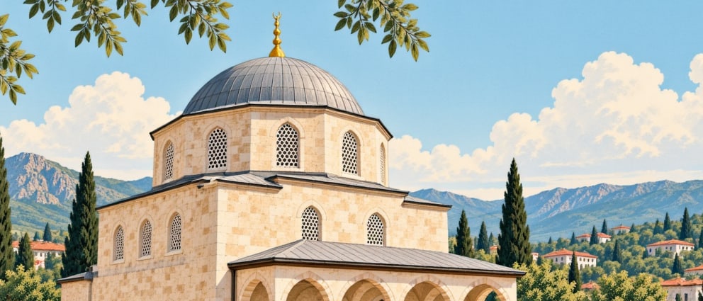 Kasaba Village Mahmutbey Mosque çizimi, Kastamonu
