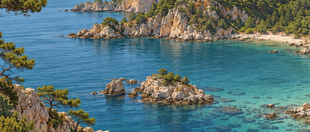 Kasatura Gulf Nature Conservation Area çizimi, Kırklareli