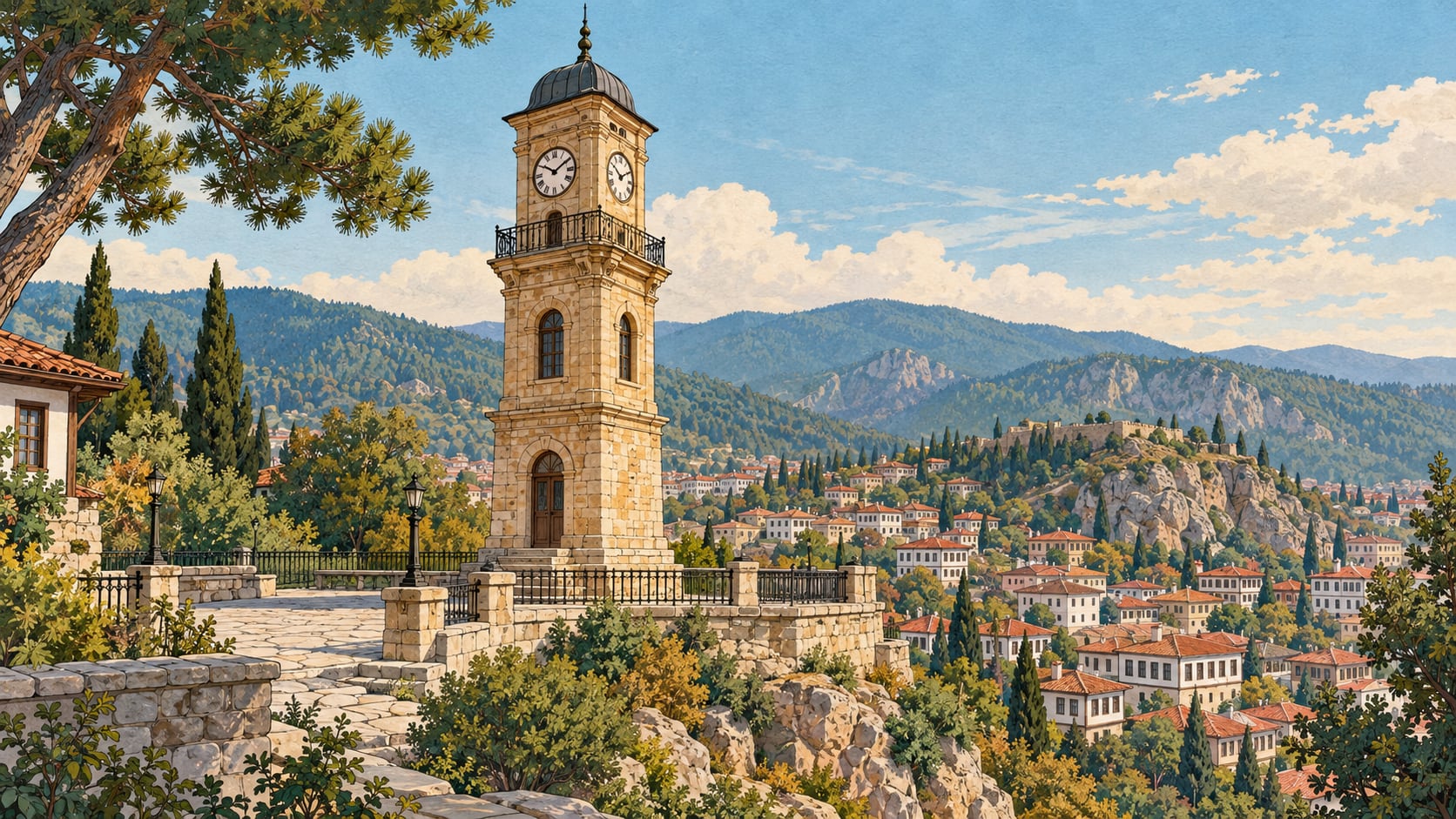 Kastamonu Clock Tower çizimi, Kastamonu