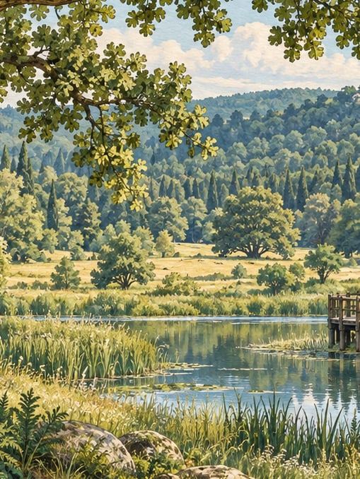 Ilustración: Parque Natural del bosquecillo de Kavaklımeşe, Kırklareli