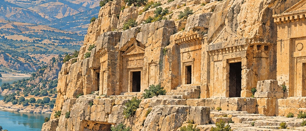 Rock Tombs çizimi, Adıyaman