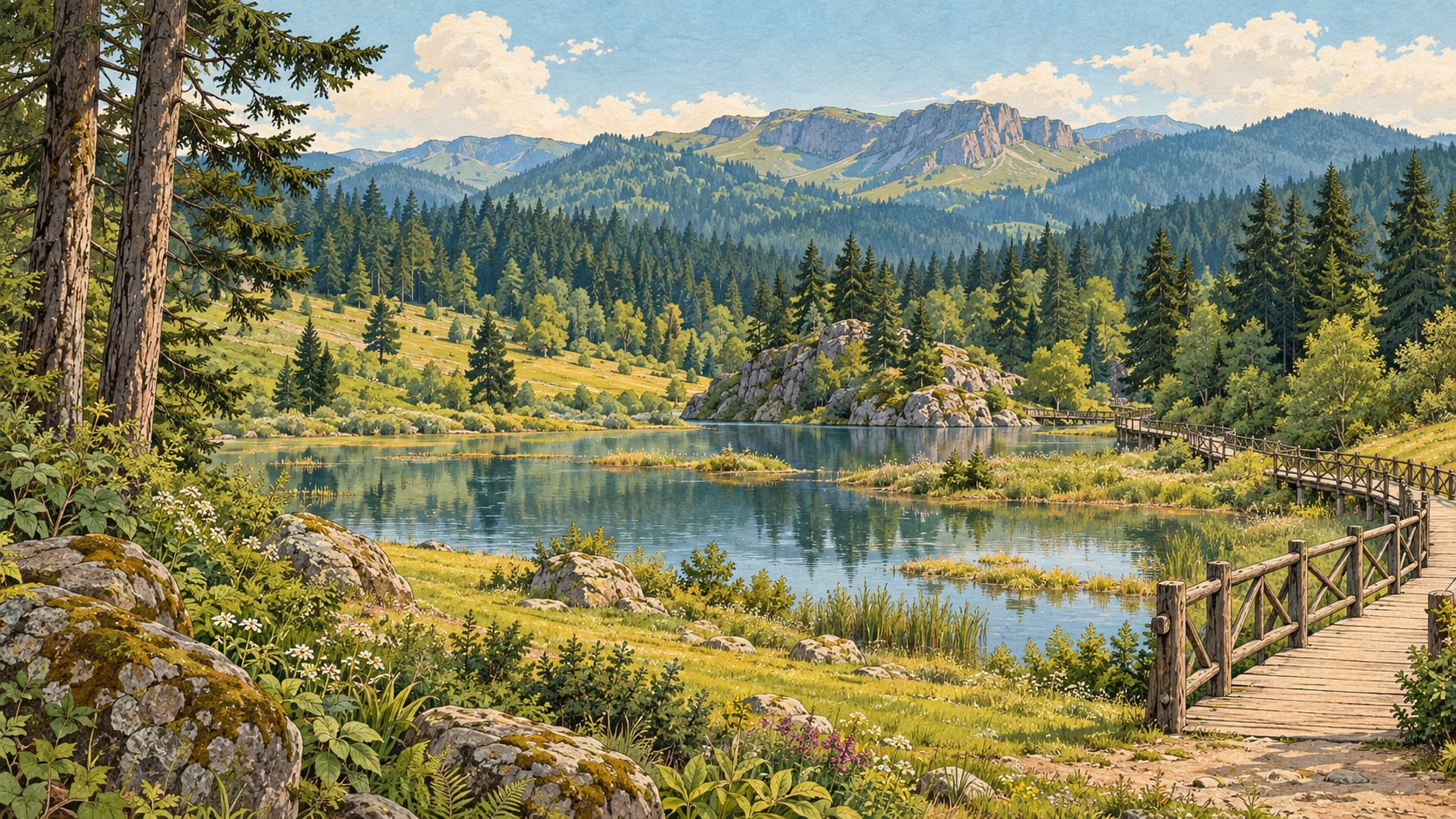 Kayabaşı Nature Park çizimi, Trabzon
