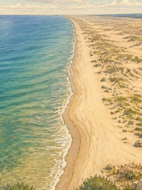 Ilustración: Playa de Kaynarca, Sakarya