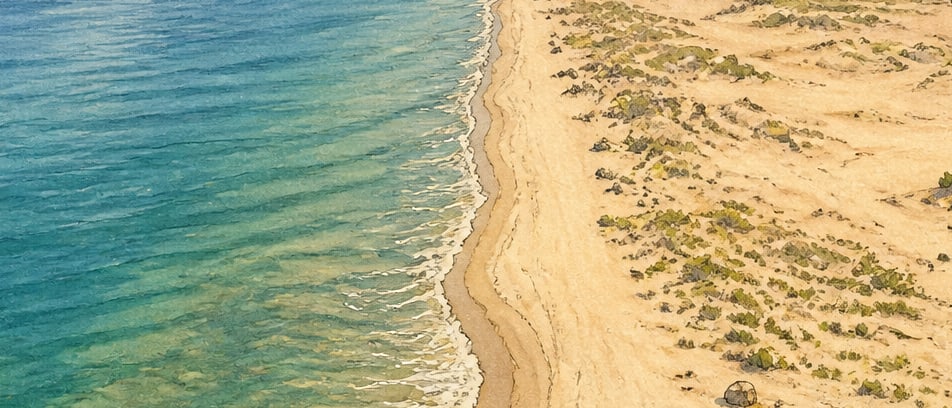 Kaynarca Beach çizimi, Sakarya