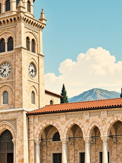 Ilustración: Torre del Reloj de Kayseri, Kayseri