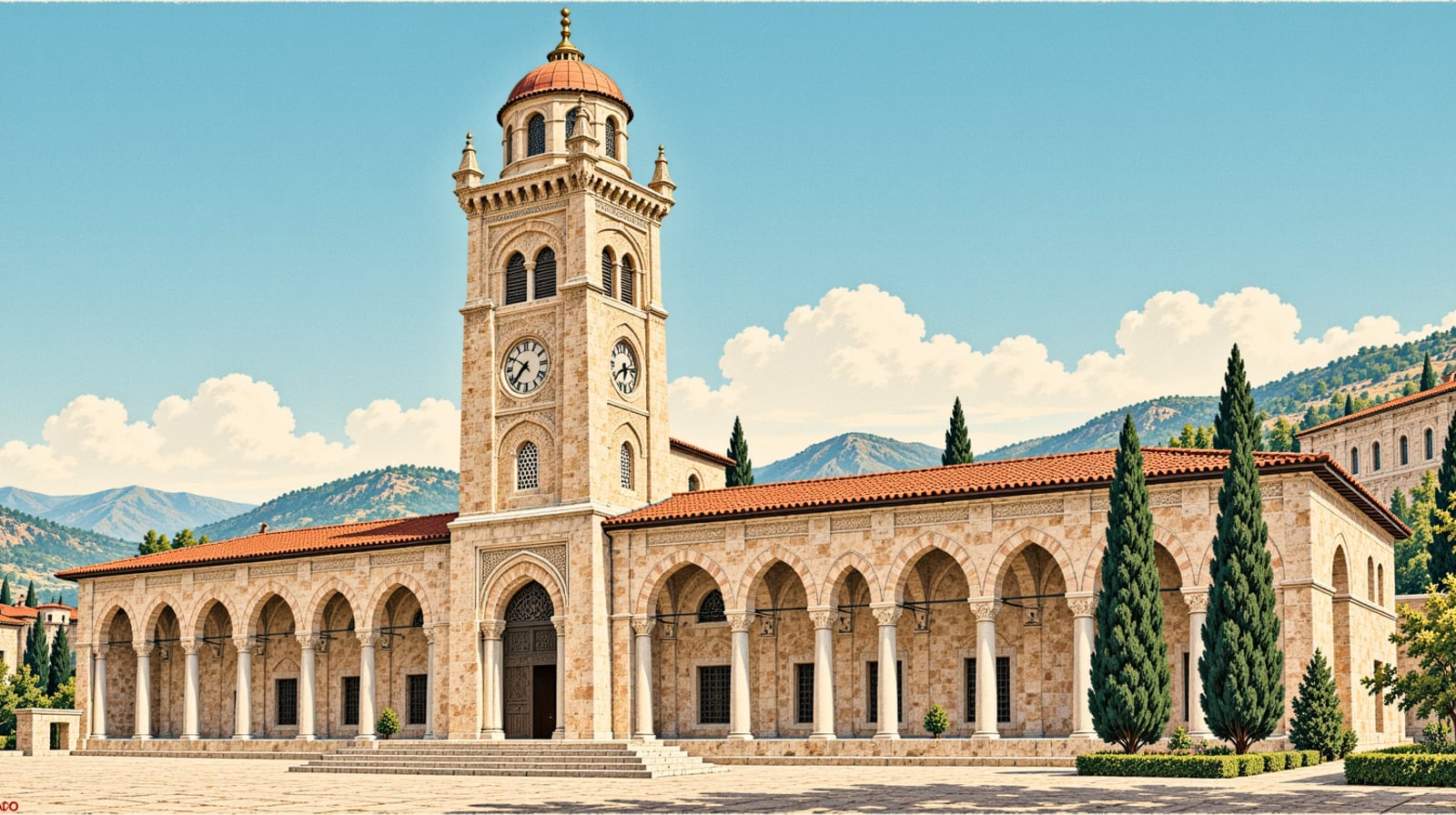 Kayseri Clock Tower çizimi, Kayseri