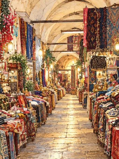 Ilustración: Bedesten de Kayseriyye, Mardin