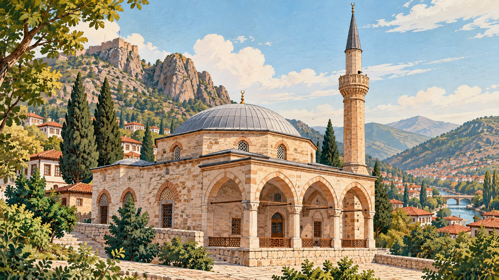 Kazancılar Masjid çizimi, Tokat