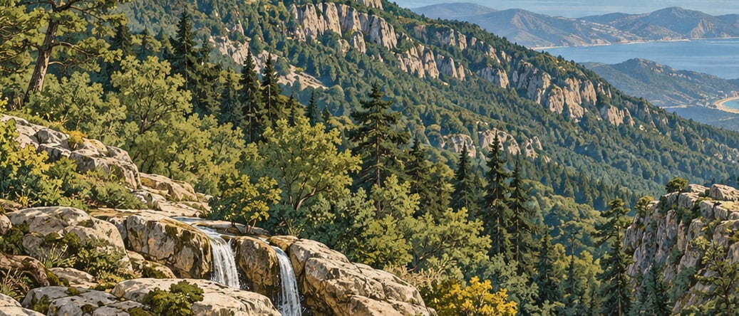 Kazdağı National Park çizimi, Balıkesir