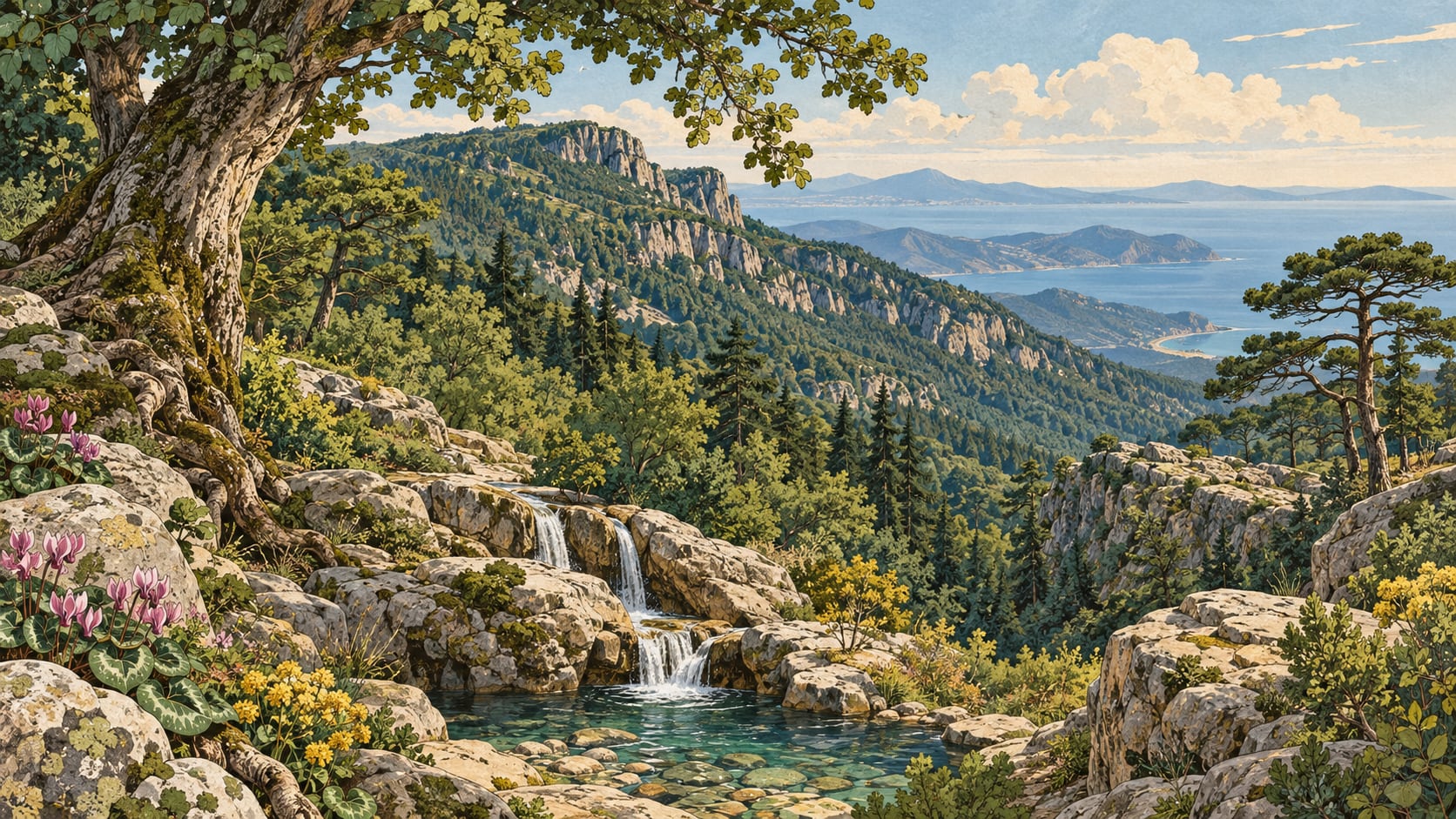 Kazdağı National Park çizimi, Balıkesir