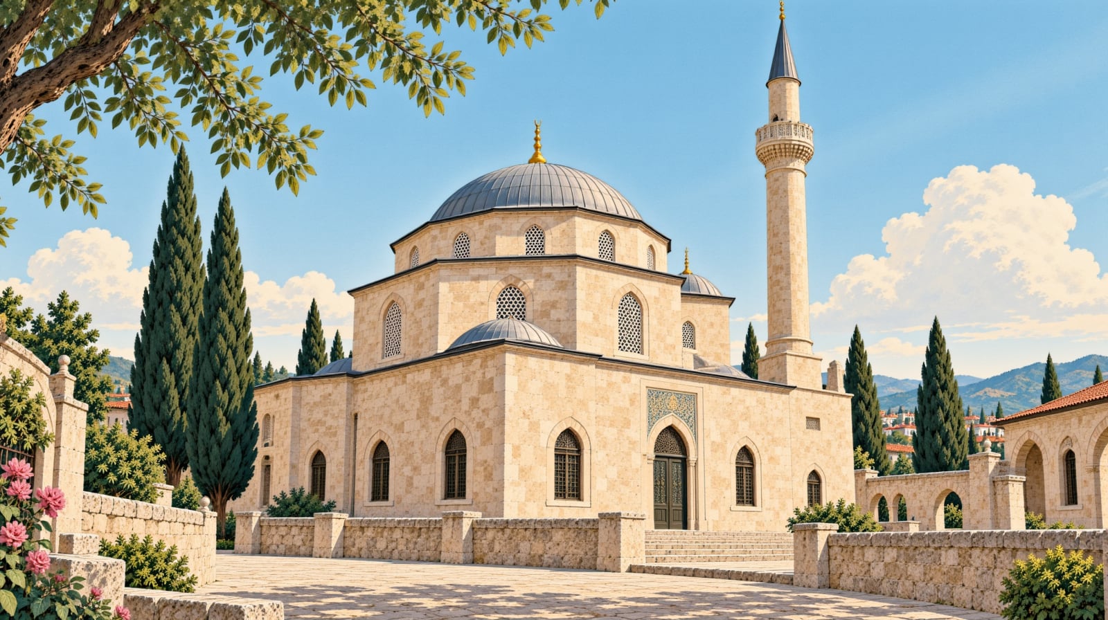 Keçeci Mehmet Mosque çizimi, Bolu