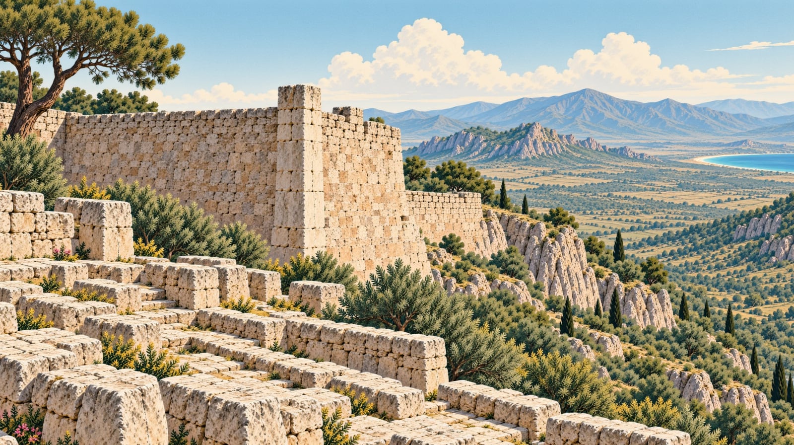 Keçi Castle çizimi, Gümüşhane