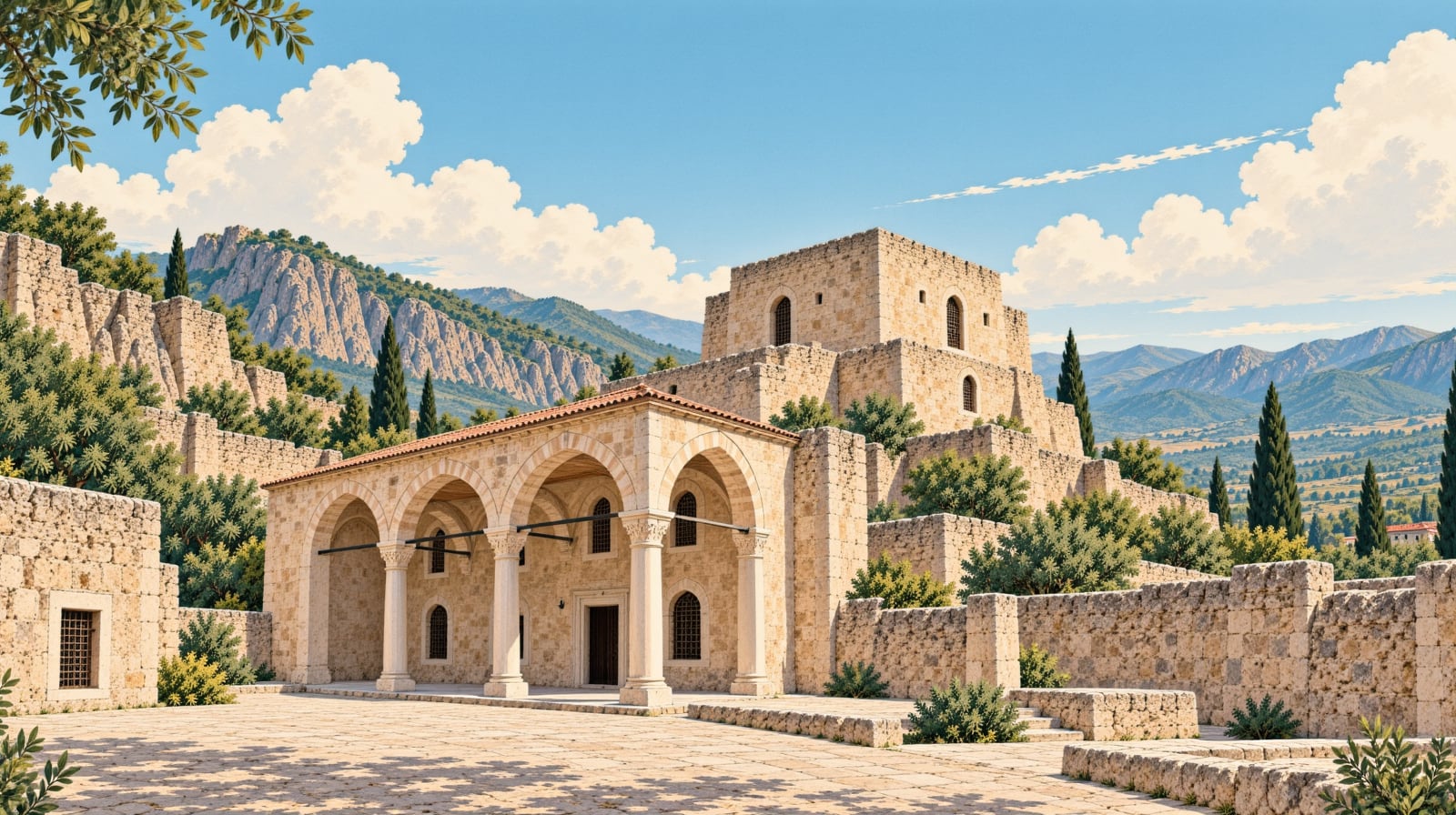 Keçi Castle çizimi, Kırşehir