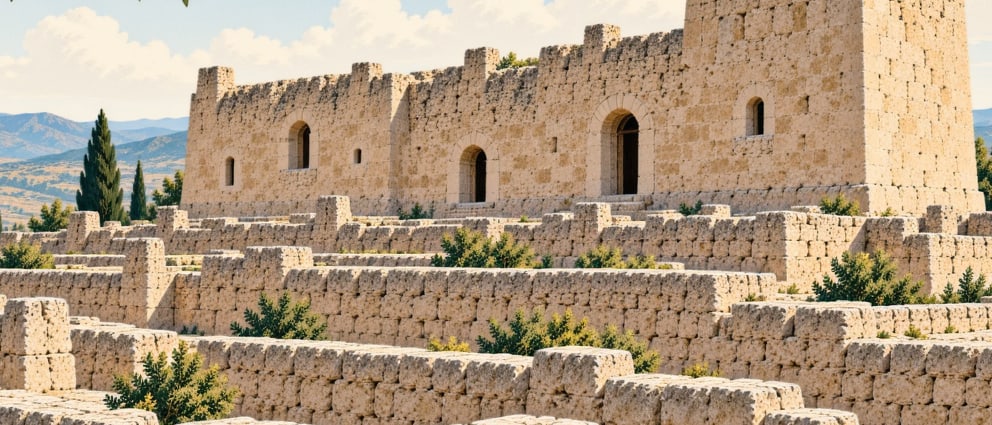 Kemah Castle çizimi, Erzincan