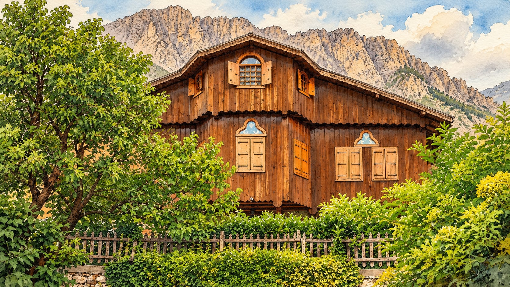 Kemaliye Historic City çizimi, Erzincan