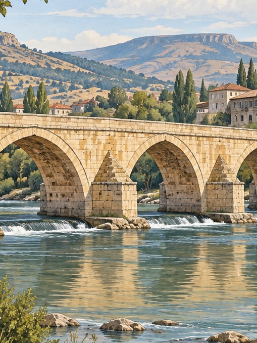 Zeichnung: Kemer-Brücke, Yozgat