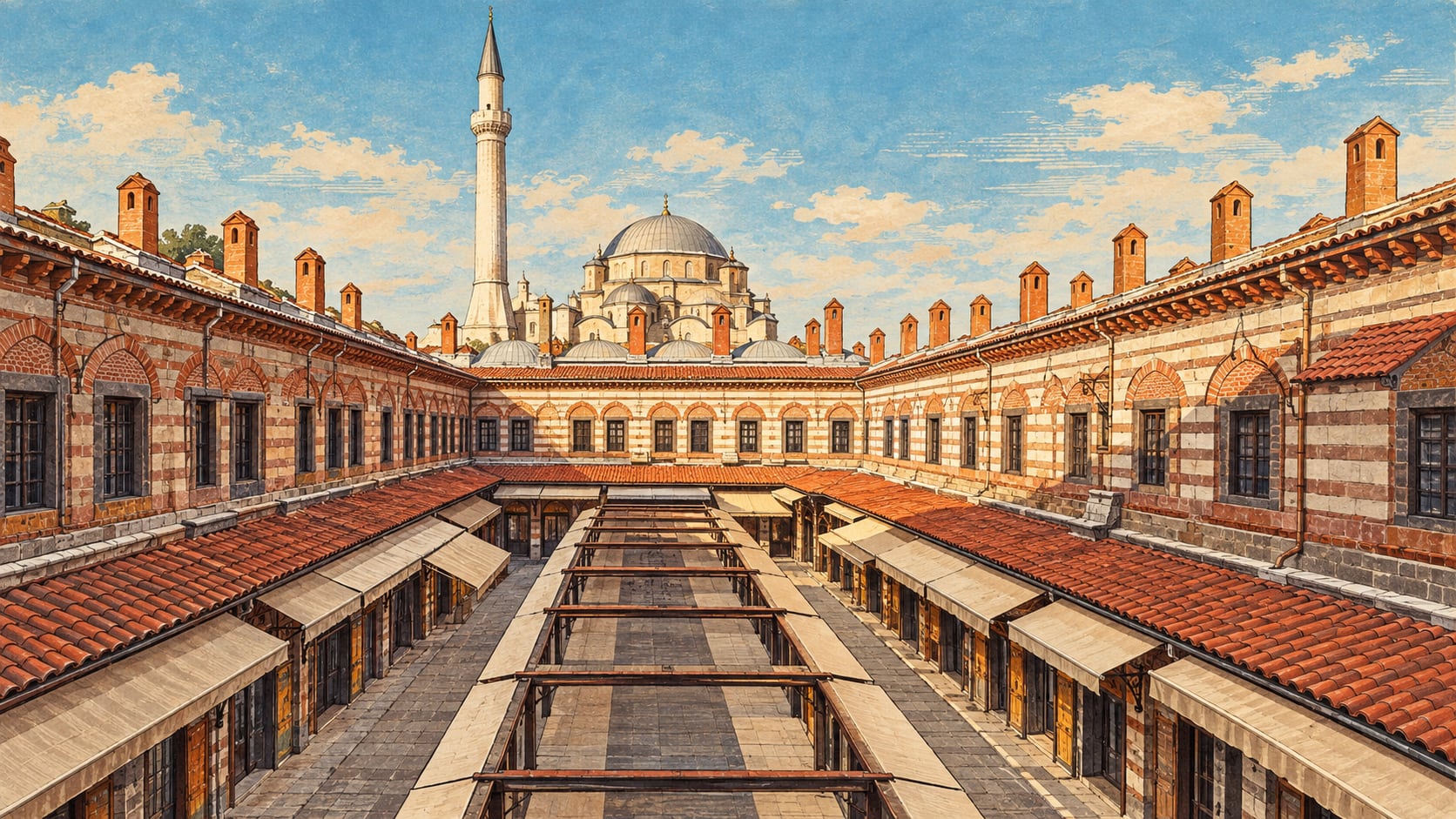 Kemeraltı çizimi, İzmir