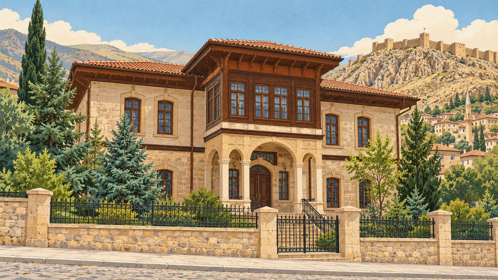 Kenan Yavuz Ethnography Museum çizimi, Bayburt