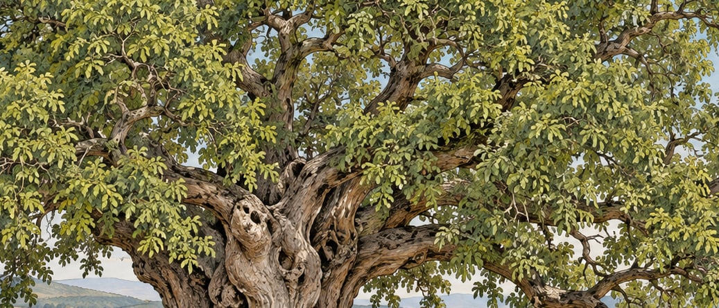 Keramet Dutu Natural Monument çizimi, Eskişehir
