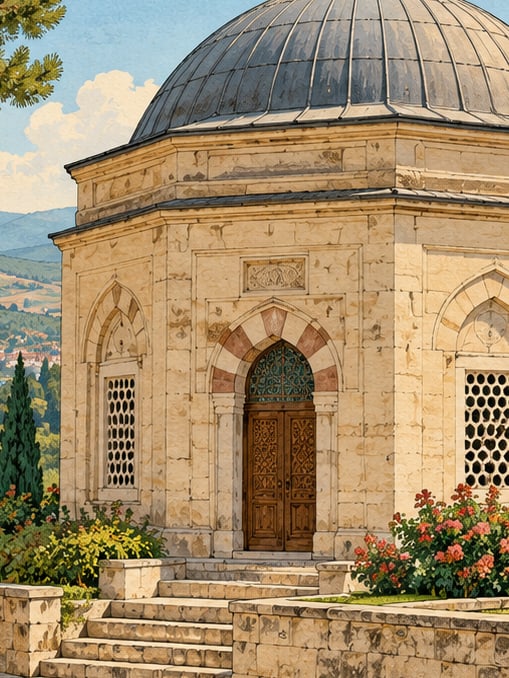 Zeichnung: Keremali-Grabmal, Sakarya