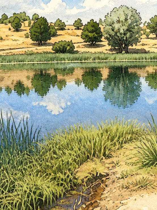 Zeichnung: Kerkenes-Sülük-See, Yozgat