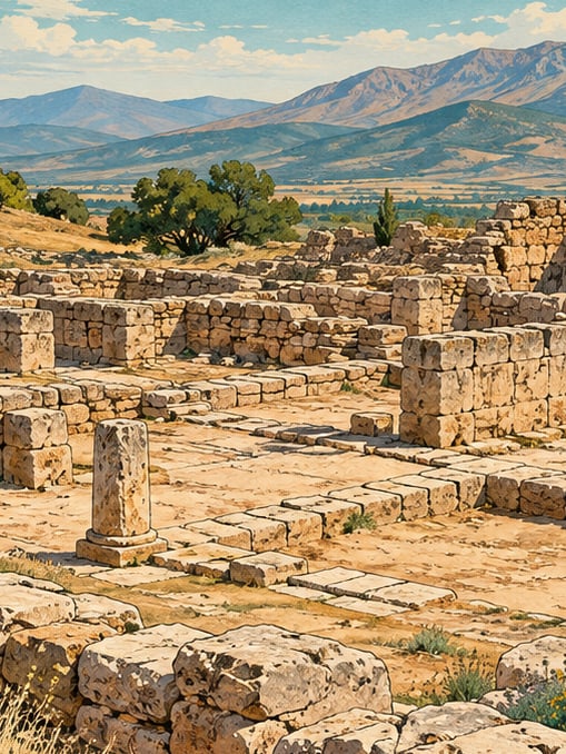 Zeichnung: Archäologische Stätte Kestel, Niğde