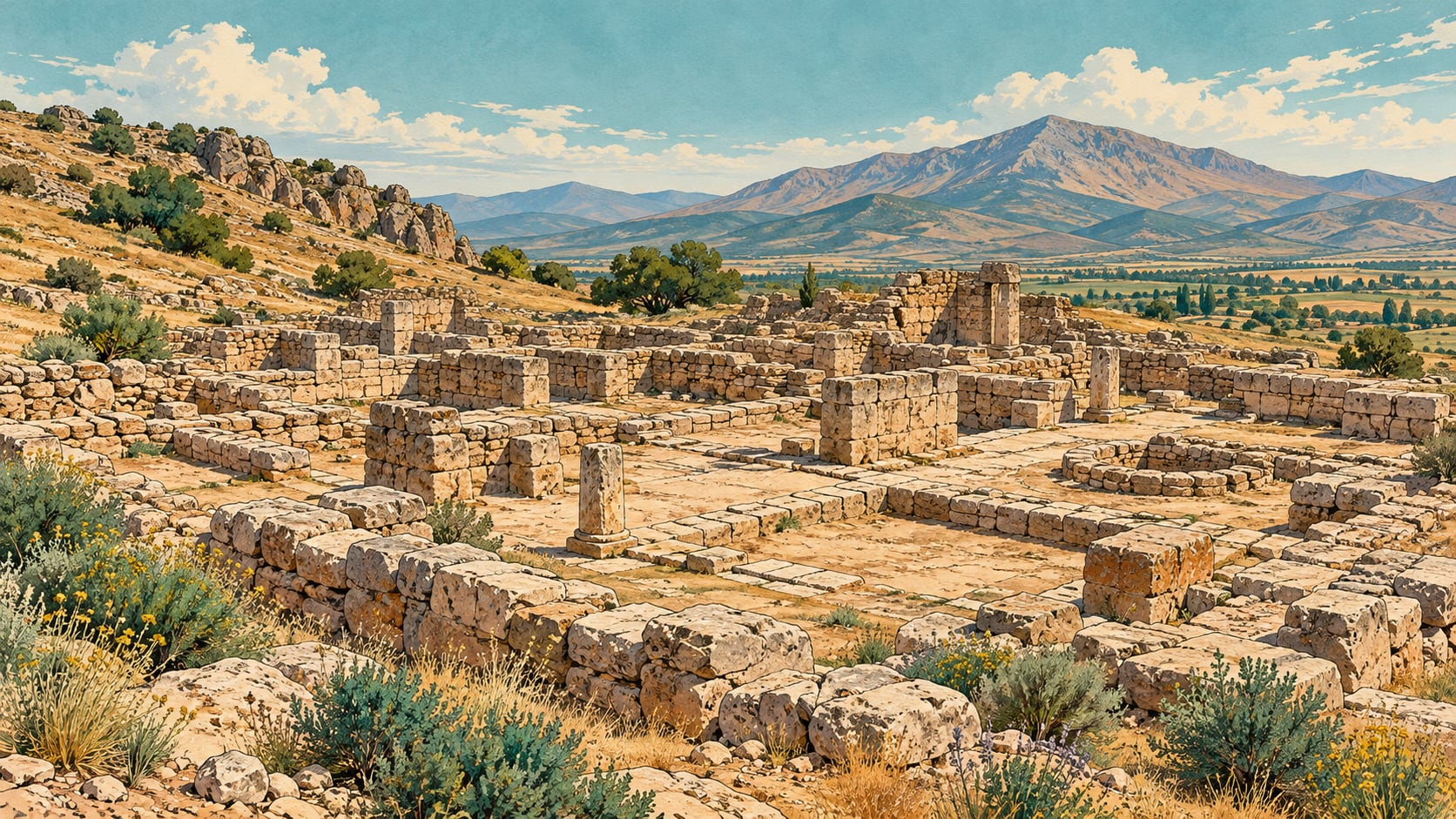 Kestel Archaeological Site çizimi, Niğde