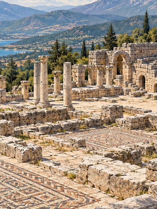 Zeichnung: Archäologische Stätte Kibyra, Burdur