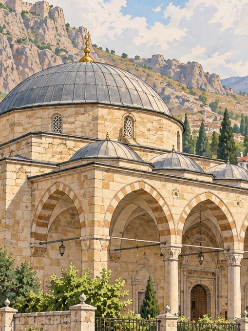 Zeichnung: Kığılı-Moschee / Pazar-Moschee, Niğde