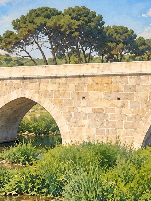 Zeichnung: Kilezdere-Brücke, Kocaeli