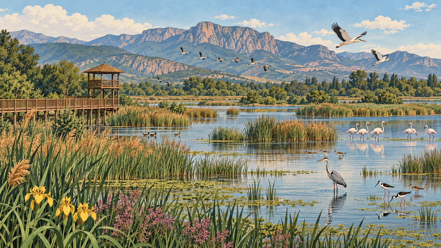 Kırmıtlı Bird Sanctuary çizimi, Osmaniye
