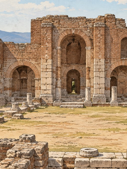 Zeichnung: Kız Kalesi, Mersin