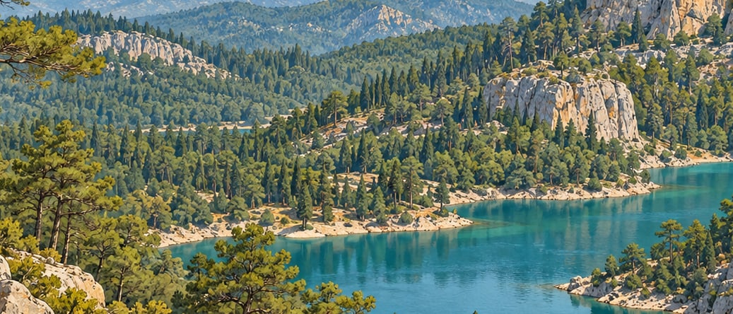 Kızılbük and Hayıtbük Bays çizimi, Muğla