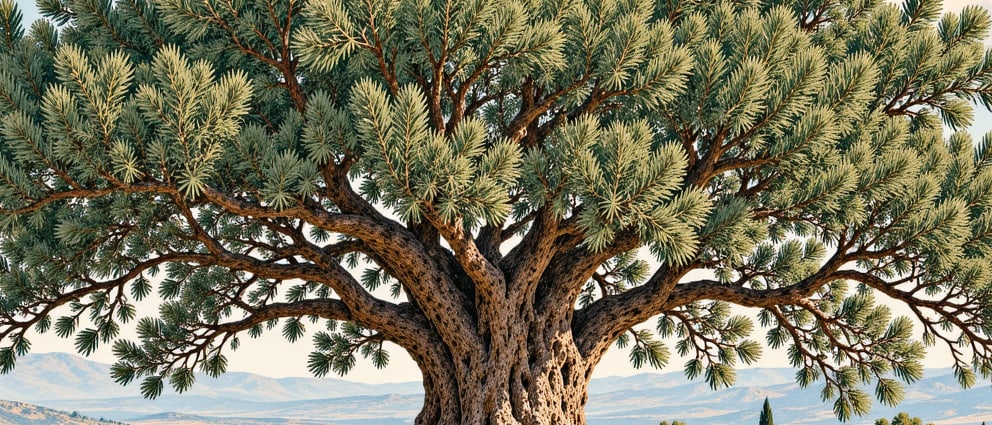 Kızılca Elmalı Oak Natural Monument çizimi, Sinop