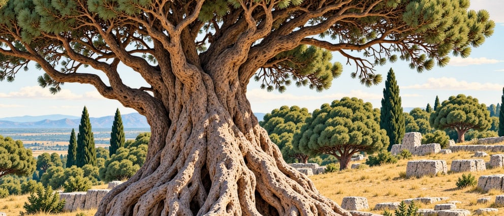 Koç Cedar Natural Monument çizimi, Antalya