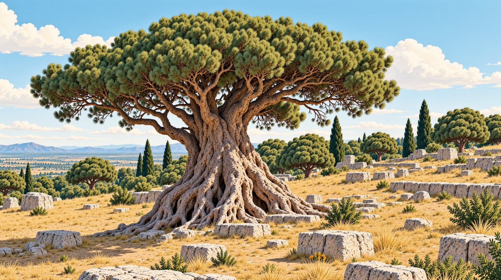 Koç Cedar Natural Monument çizimi, Antalya